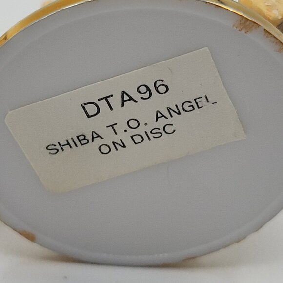 2 Shiba Inu Puppy Dog Angel Figurines 1 Cecile Baird with Tag 1 Sitting Collect - Picture 5 of 12